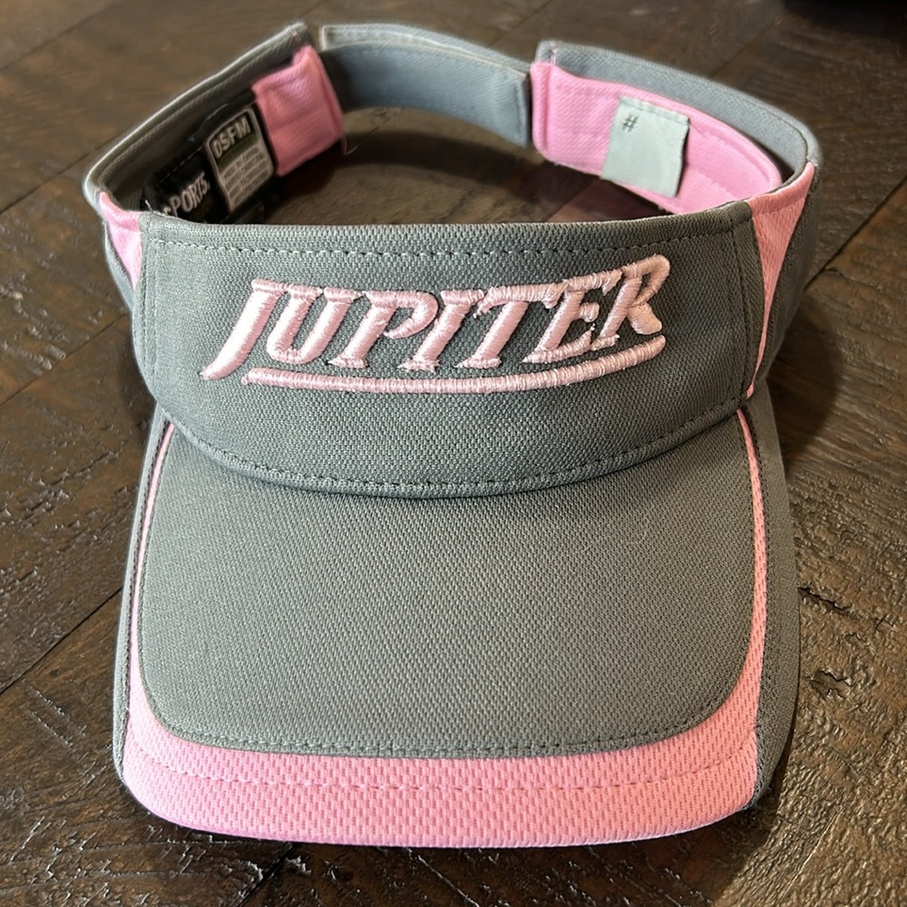 Jupiter Embroidered Pink/Gray Women’s Visor